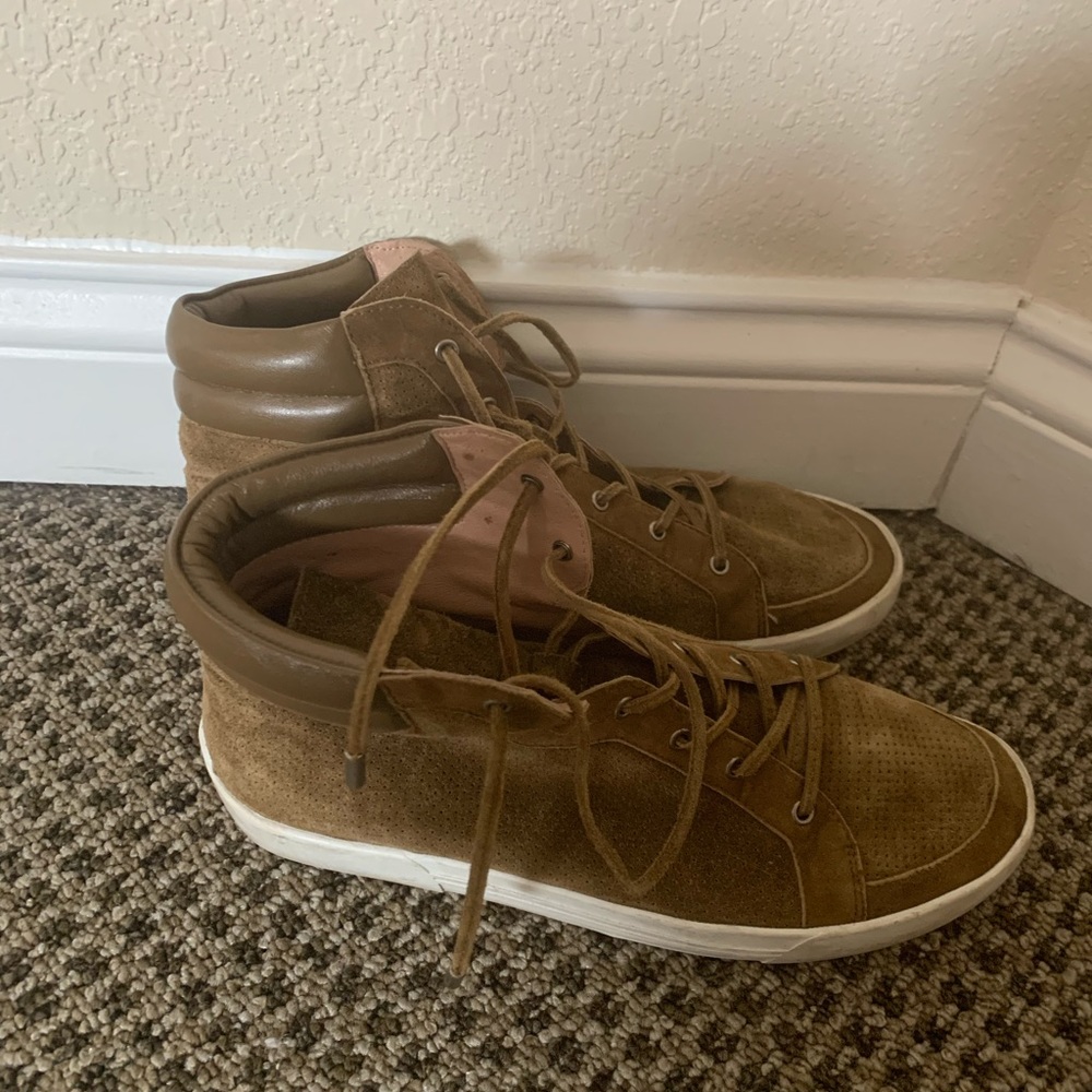 Joie Devon High Top Leather Sneakers